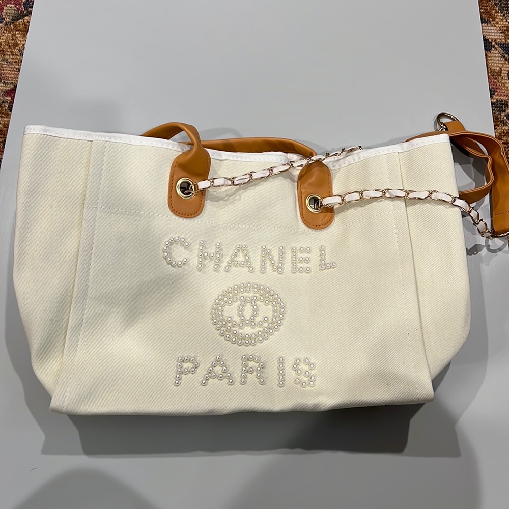 Cream Tote Bag